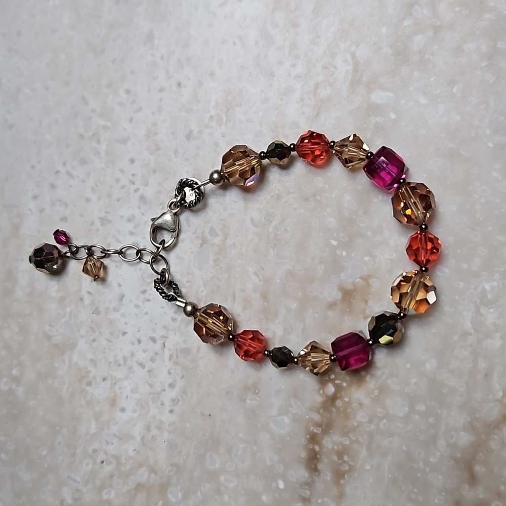 😍Emily Ray 925 Silver Beaded Bracelet😍NWOT